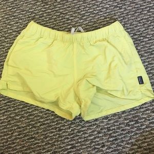 Yellow Patagonia Barely Baggies
